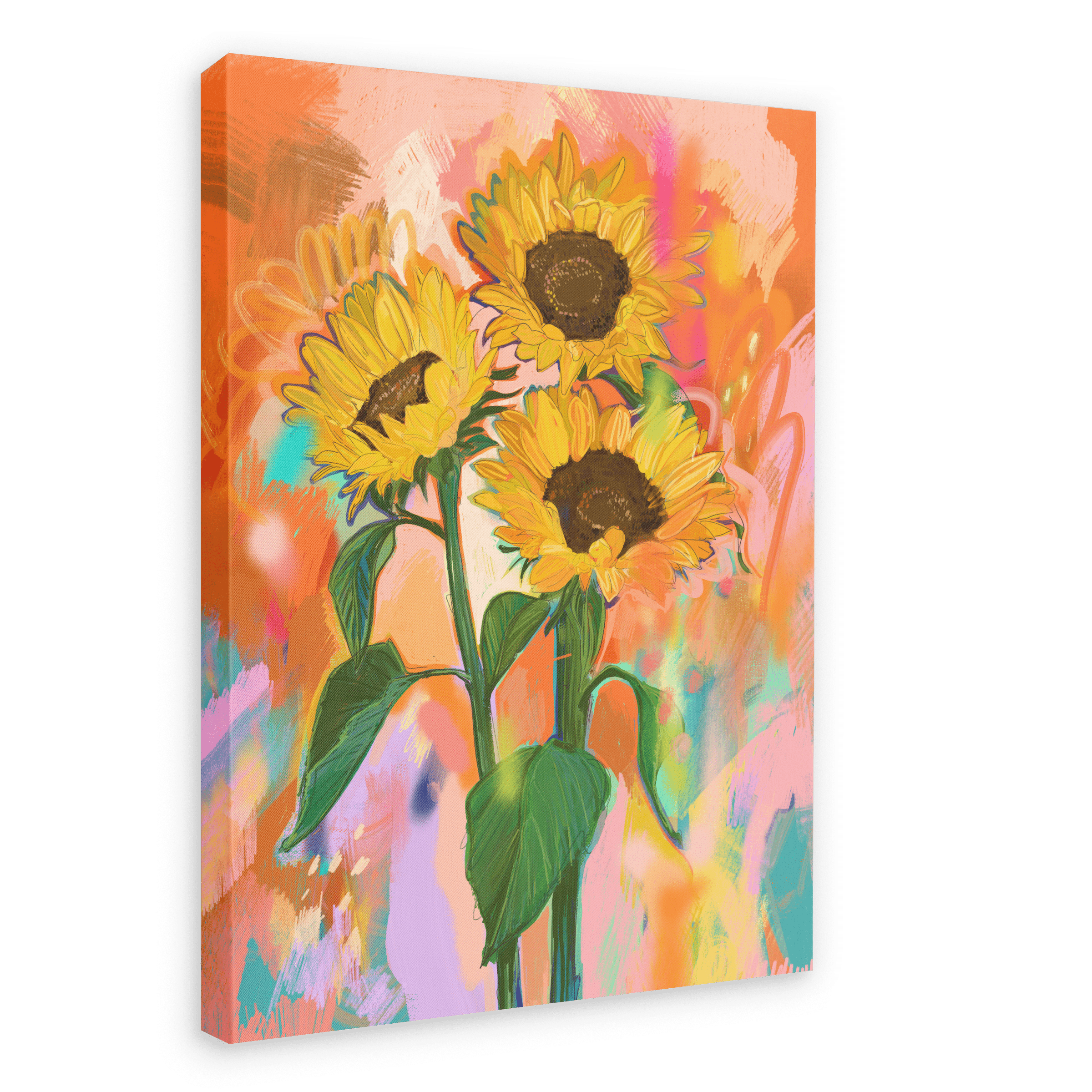 Chromatose Botanica - Sunflowers Giclée Canvas Print Chromatose 28