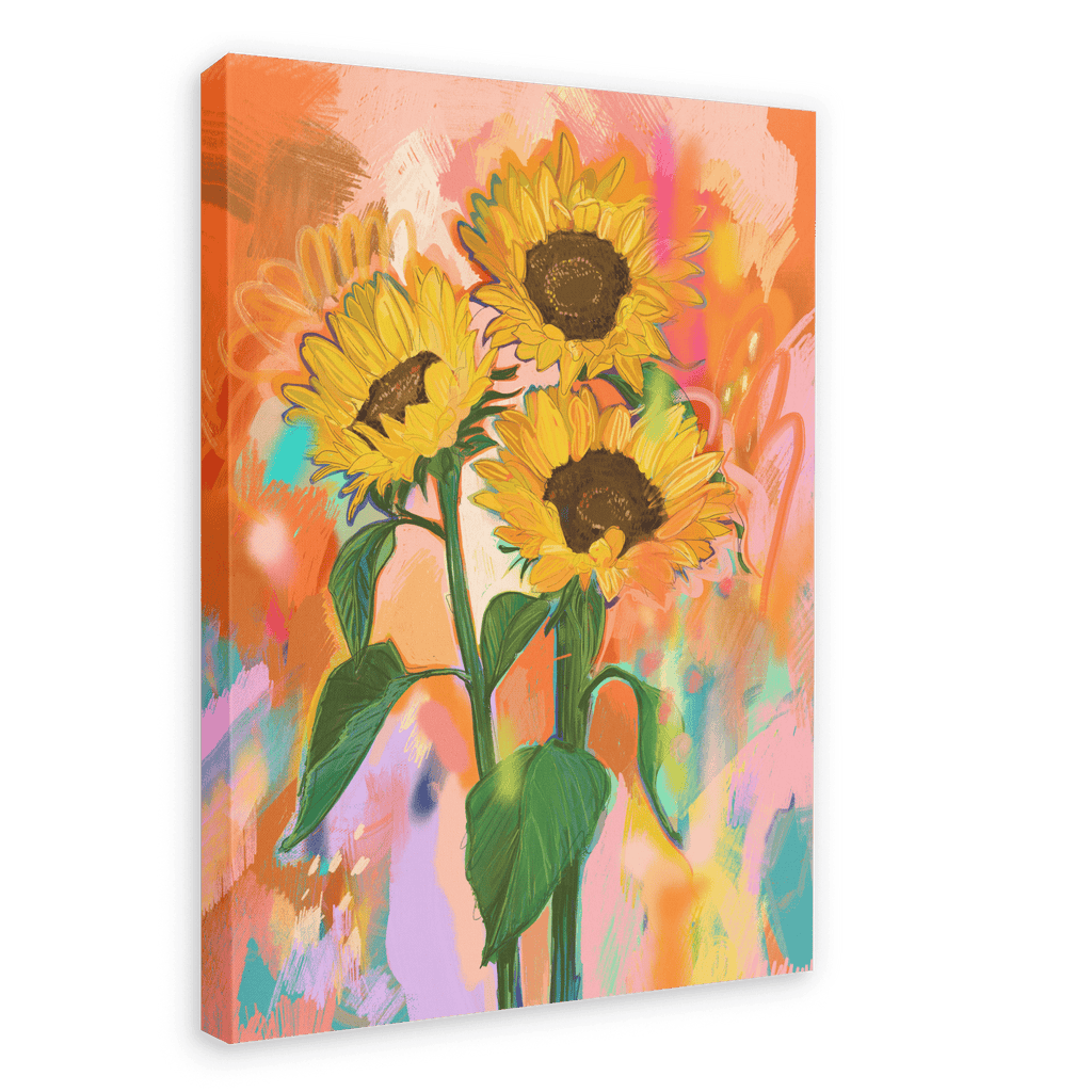 Chromatose Botanica - Sunflowers Giclée Canvas Print Chromatose 28"x40"(70x100 cm) Canvas Print