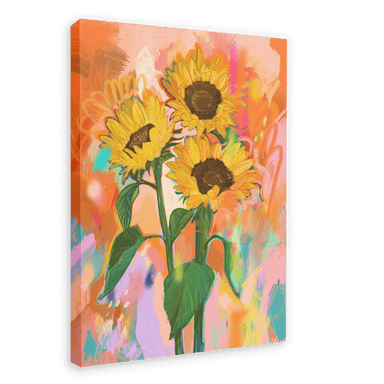 Chromatose Botanica - Sunflowers Giclée Canvas Print Chromatose 28"x40"(70x100 cm) Canvas Print