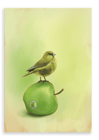 Apple Akekee Giclée Canvas Print Sticky Beaks 28"x40"(70x100 cm) Canvas Print