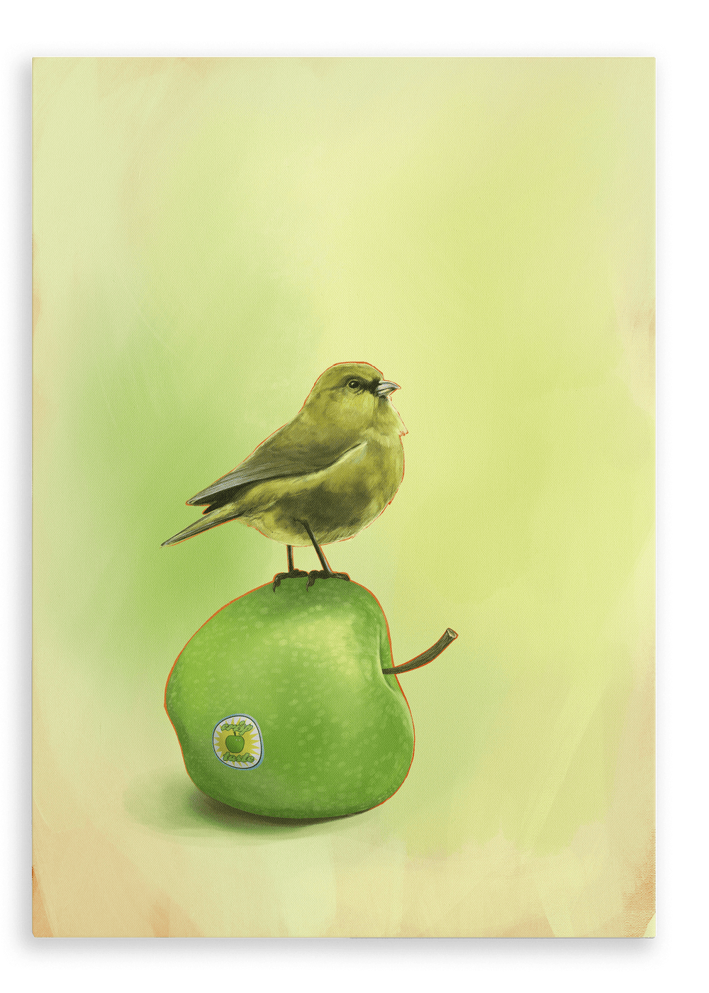 Apple Akekee Giclée Canvas Print Sticky Beaks 28"x40"(70x100 cm) Canvas Print