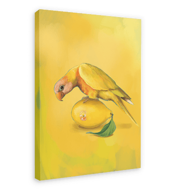 Lemon Lorikeet Giclée Canvas Print Sticky Beaks 28"x40"(70x100 cm) Canvas Print