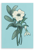 January Canvas Print Birthday Blooms 28"x40"(70x100 cm) Canvas Print