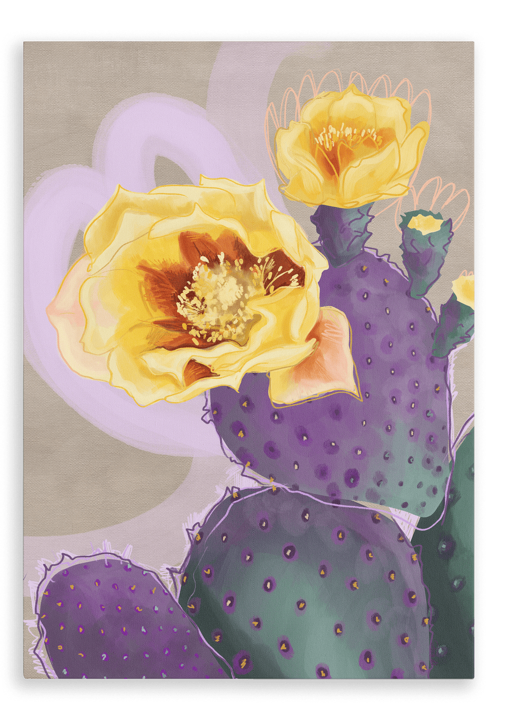Purple Sundaze Canvas Print Heat Flares 28"x40"(70x100 cm) Canvas Print