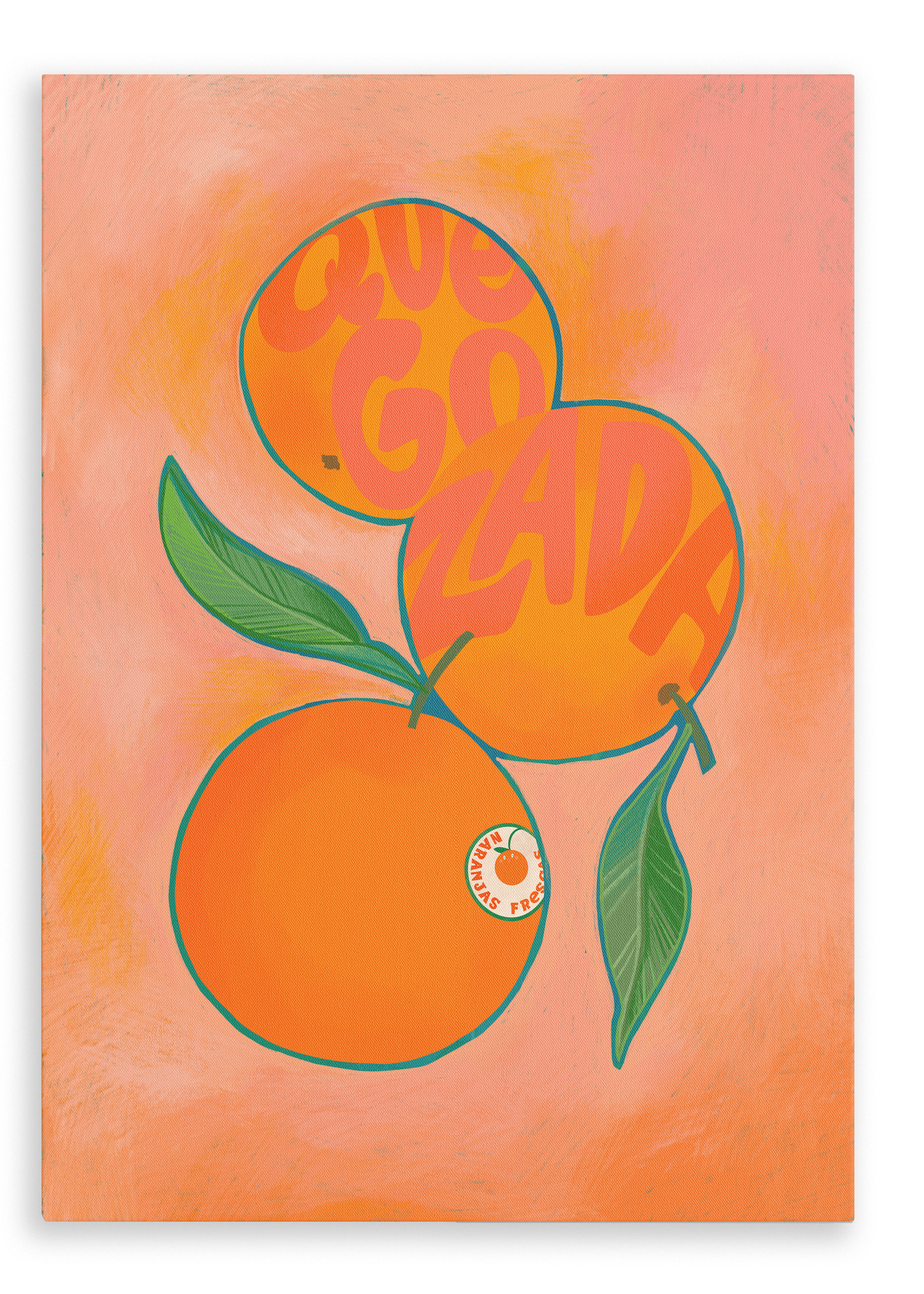 Naranjas Giclée Canvas Print Intercontinental Fruitery 28"x40"(70x100 cm) Canvas Print