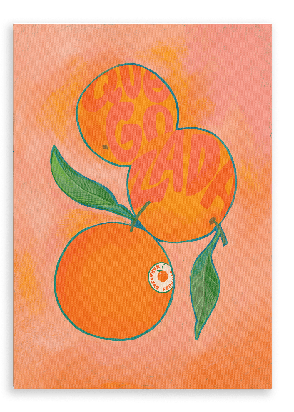 Naranjas Giclée Canvas Print Intercontinental Fruitery 28"x40"(70x100 cm) Canvas Print