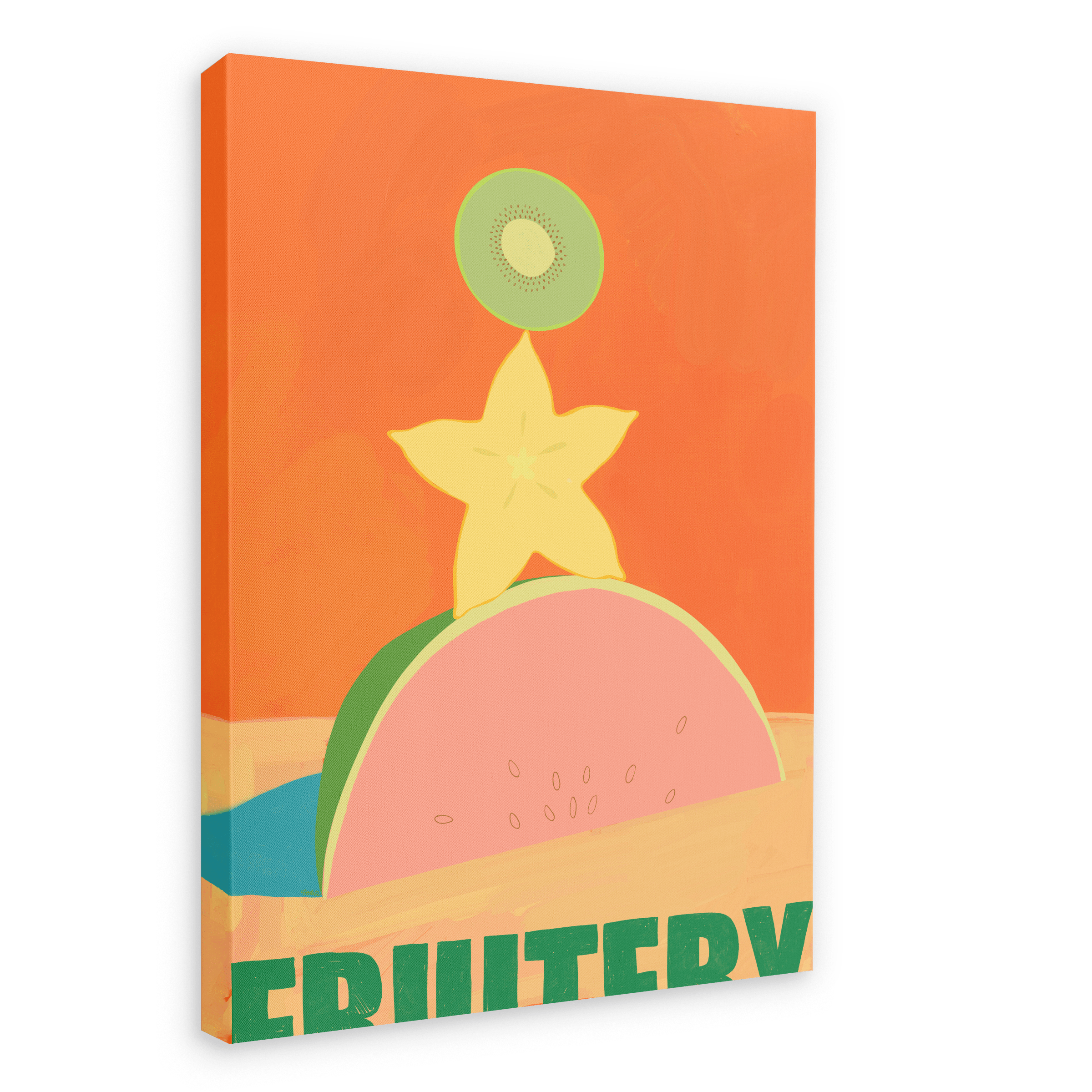 Fruitery Totem Green Canvas Print Intercontinental Fruitery 28