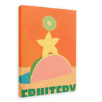 Fruitery Totem Green Canvas Print Intercontinental Fruitery 28"x40"(70x100 cm) Canvas Print