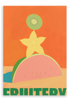 Fruitery Totem Green Canvas Print Intercontinental Fruitery 28"x40"(70x100 cm) Canvas Print