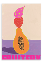 Fruitery Totem Pink Canvas Print Intercontinental Fruitery 28"x40"(70x100 cm) Canvas Print