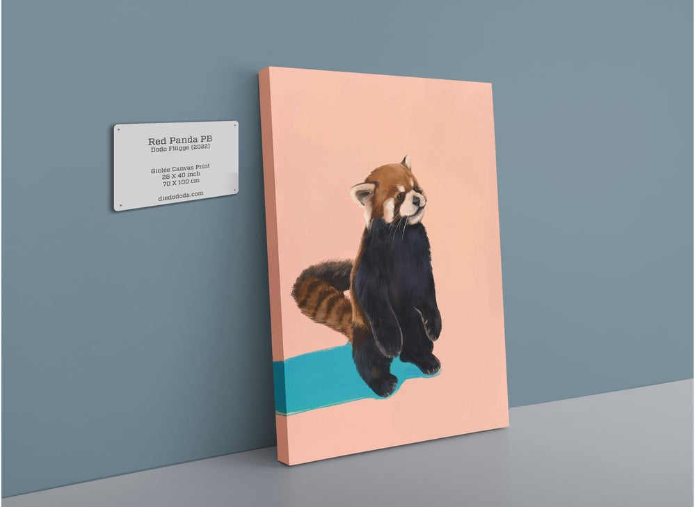 Red Panda PB Canvas Print Food Fur & Feathers 28"x40"(70x100 cm) Canvas Print