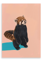 Red Panda PB Canvas Print Food Fur & Feathers 28"x40"(70x100 cm) Canvas Print