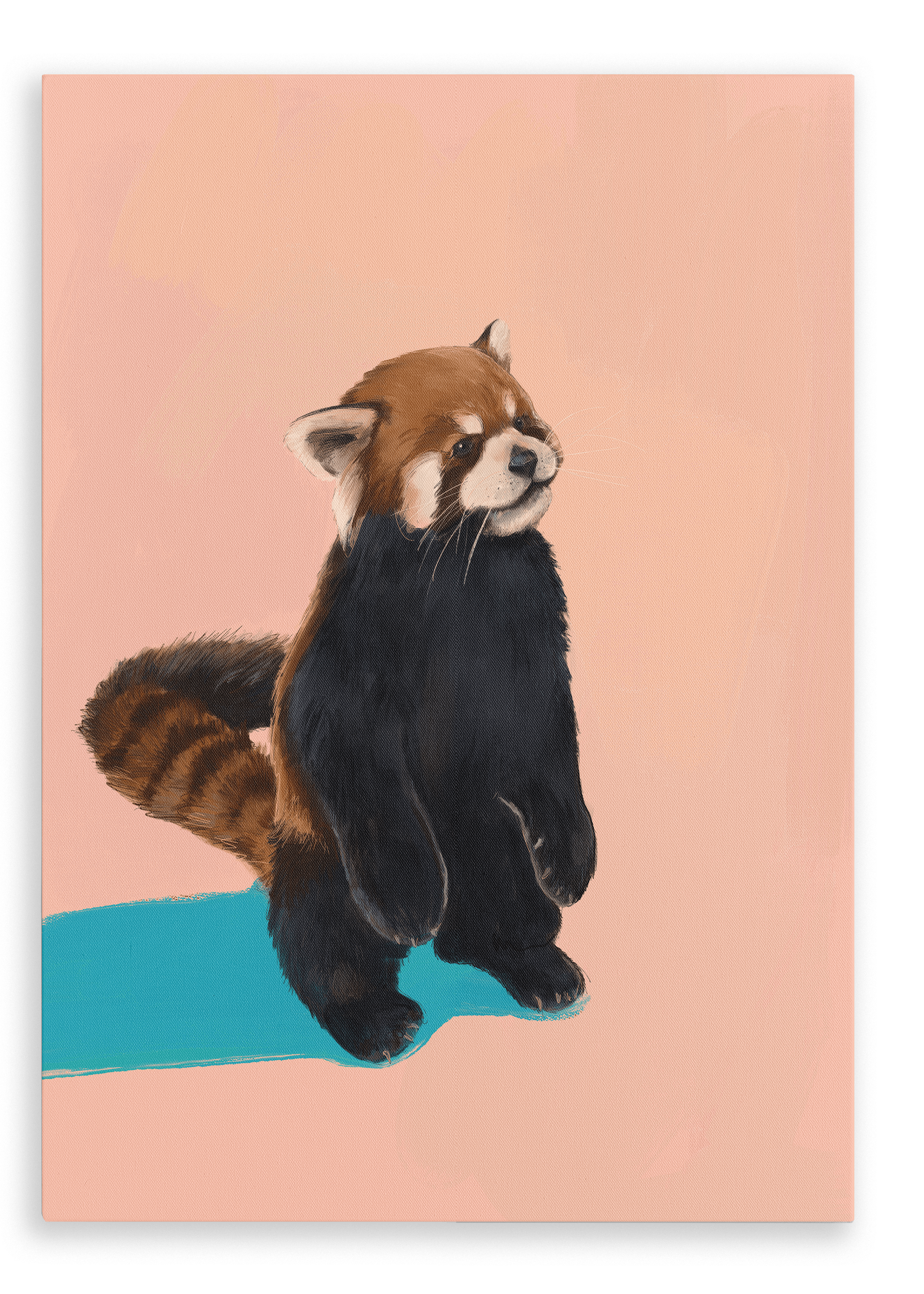 Red Panda PB Canvas Print Food Fur & Feathers 28"x40"(70x100 cm) Canvas Print