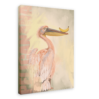 Pelicanana Canvas Print Food Fur & Feathers 28"x40"(70x100 cm) Canvas Print