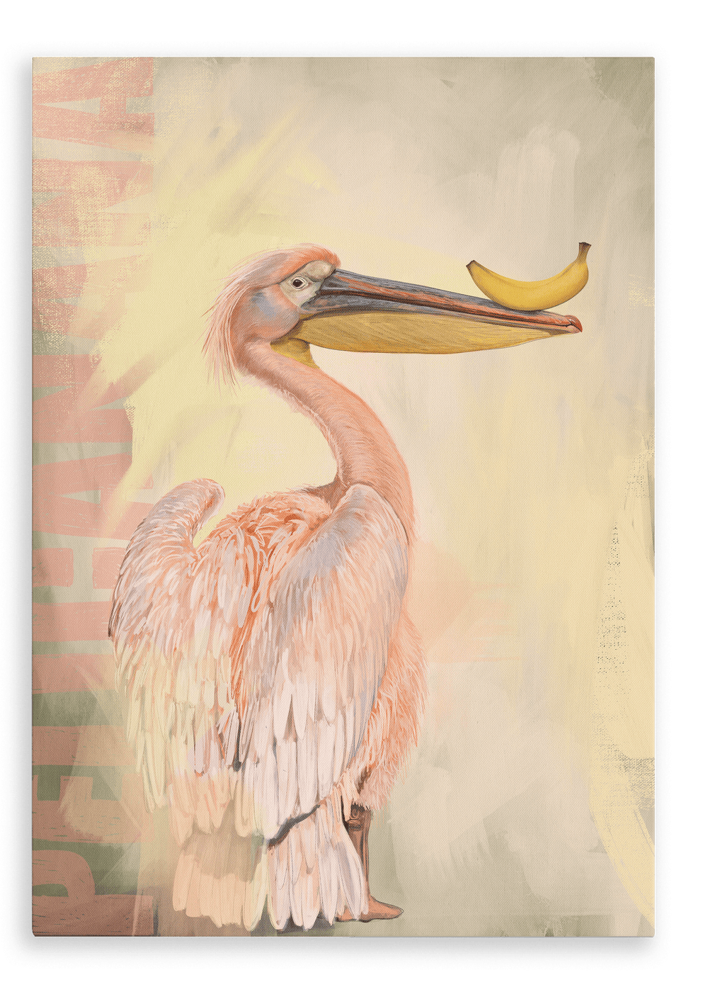 Pelicanana Canvas Print Food Fur & Feathers 28"x40"(70x100 cm) Canvas Print