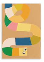 Jellysnakes Lemon Twist Giclée Canvas Print Jellysnakes 28"x40"(70x100 cm) Canvas Print