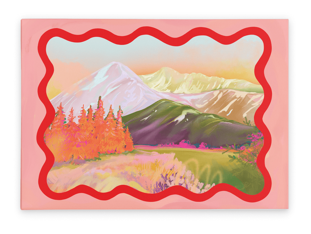 Summer Slopes Giclée Canvas Print Kitsch Kanaveral 28"x40"(70x100 cm) Canvas Print