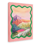 Pastel Peaks Giclée Canvas Print Kitsch Kanaveral 28"x40"(70x100 cm) Canvas Print
