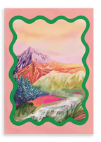 Pastel Peaks Giclée Canvas Print Kitsch Kanaveral 28"x40"(70x100 cm) Canvas Print