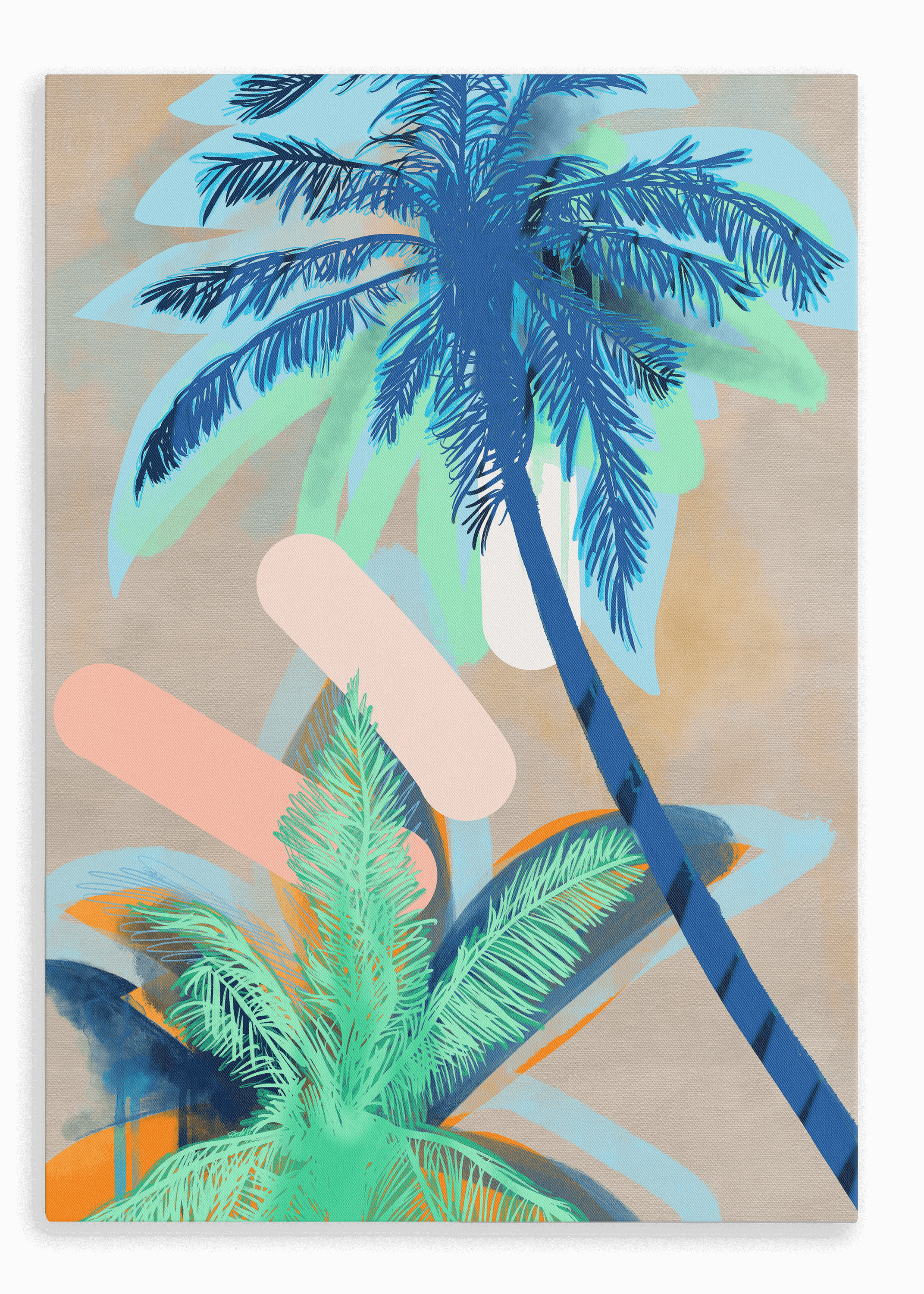 Palm Beach Canvas Print Heat Flares 28