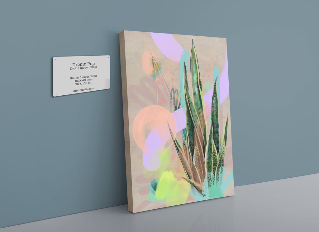 Tropic Pop Canvas Print Heat Flares 28"x40"(70x100 cm) Canvas Print