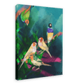 A Fandango Of Finches Canvas Print The Gathering 28"x40"(70x100 cm) Canvas Print