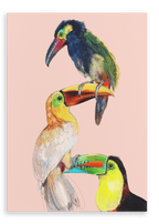 Tower Of Toucans Canvas Print The Gathering 28"x40"(70x100 cm) Canvas Print