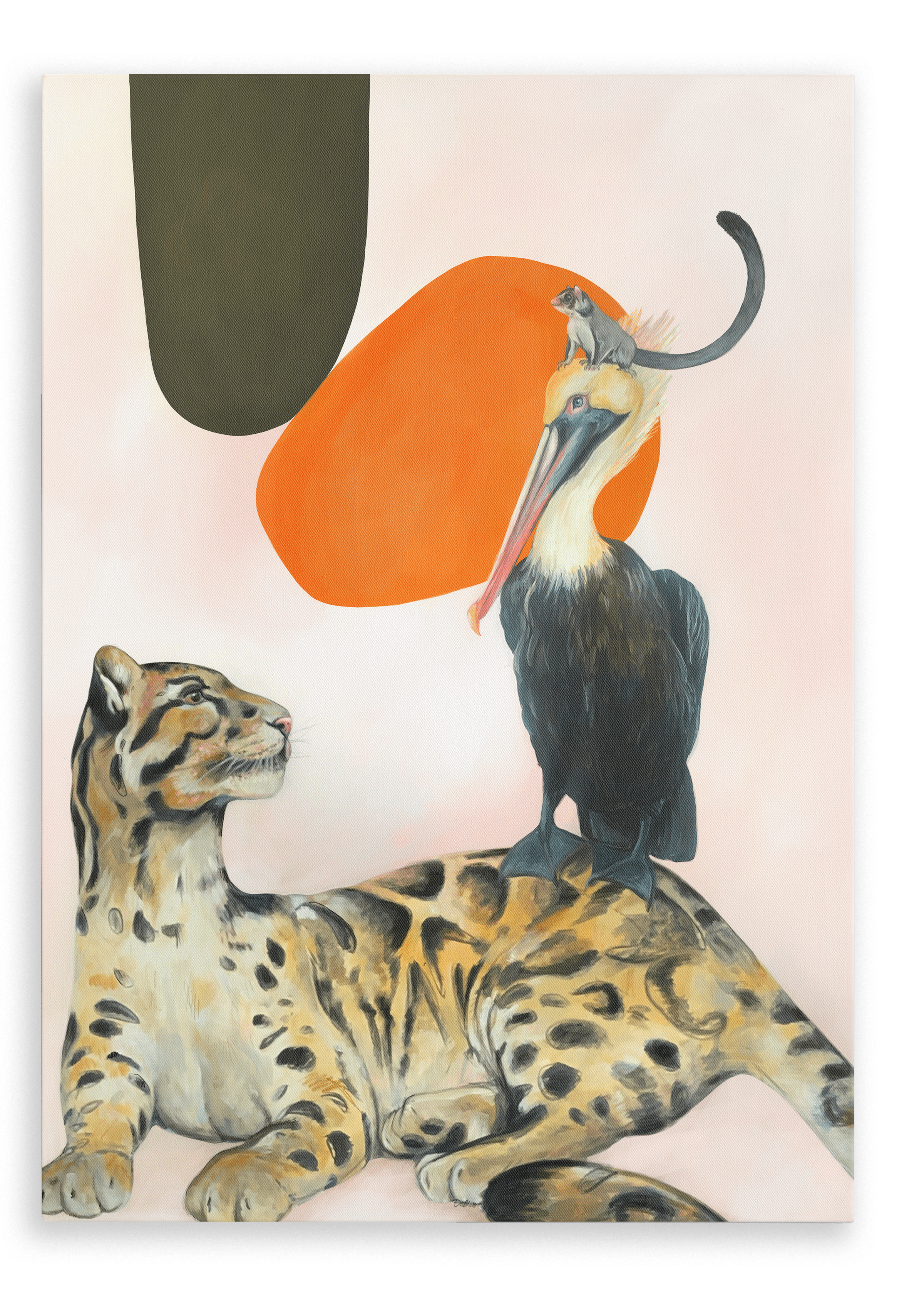 Des Animaux Canvas Print The Gathering 28"x40"(70x100 cm) Canvas Print