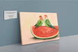 Watermelon Lovebirds Canvas Print The Gathering 28"x40"(70x100 cm) Canvas Print