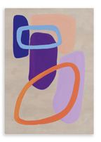 Pebble Dash Blue Canvas Print Pebble Dash 28"x40"(70x100 cm) Canvas Print