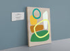 Pebble Dash Green Canvas Print Pebble Dash 28"x40"(70x100 cm) Canvas Print