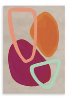 Pebble Dash Red Canvas Print Pebble Dash 28"x40"(70x100 cm) Canvas Print