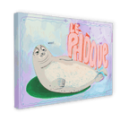 Le Phoque Matte Canvas Print Aventures Des Créatures 28"x40"(70x100 cm) Canvas Print