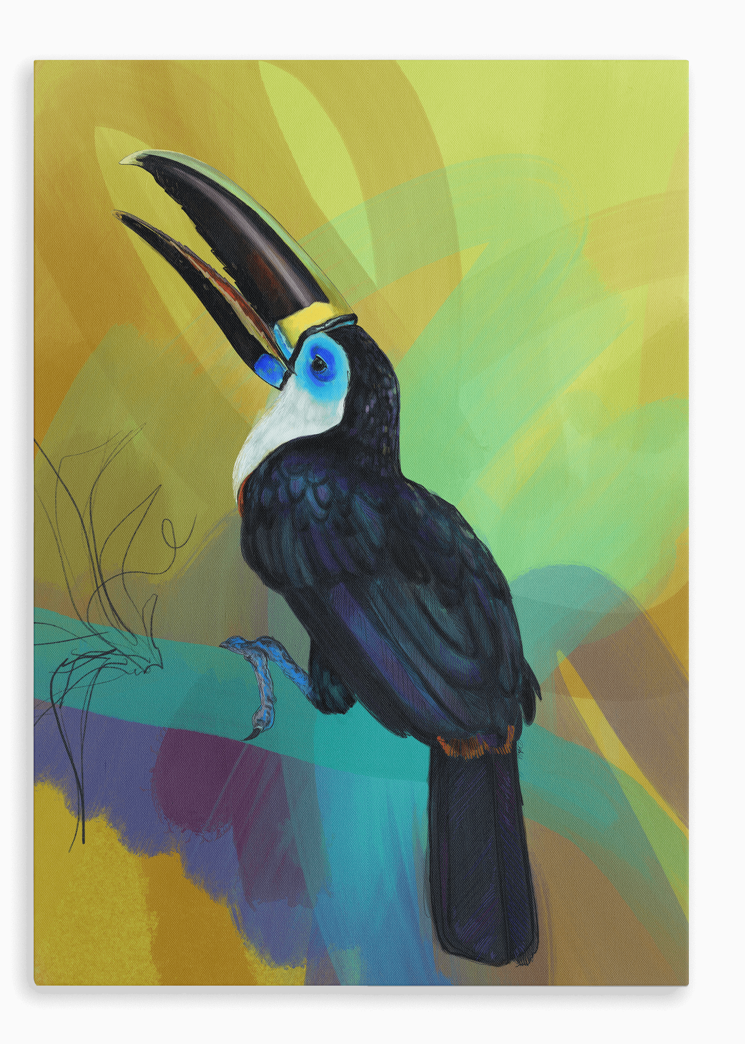 Dusk Requiem Canvas Print Night Flight 28"x40"(70x100 cm) Canvas Print