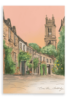 Circus Lane Edinburgh Canvas Print Essential Edinburgh 28"x40"(70x100 cm) Canvas Print