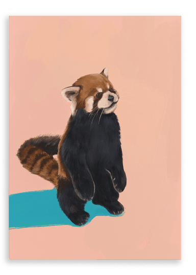 Red Panda PB Canvas Print Food Fur & Feathers 28"x40"(70x100 cm) Canvas Print