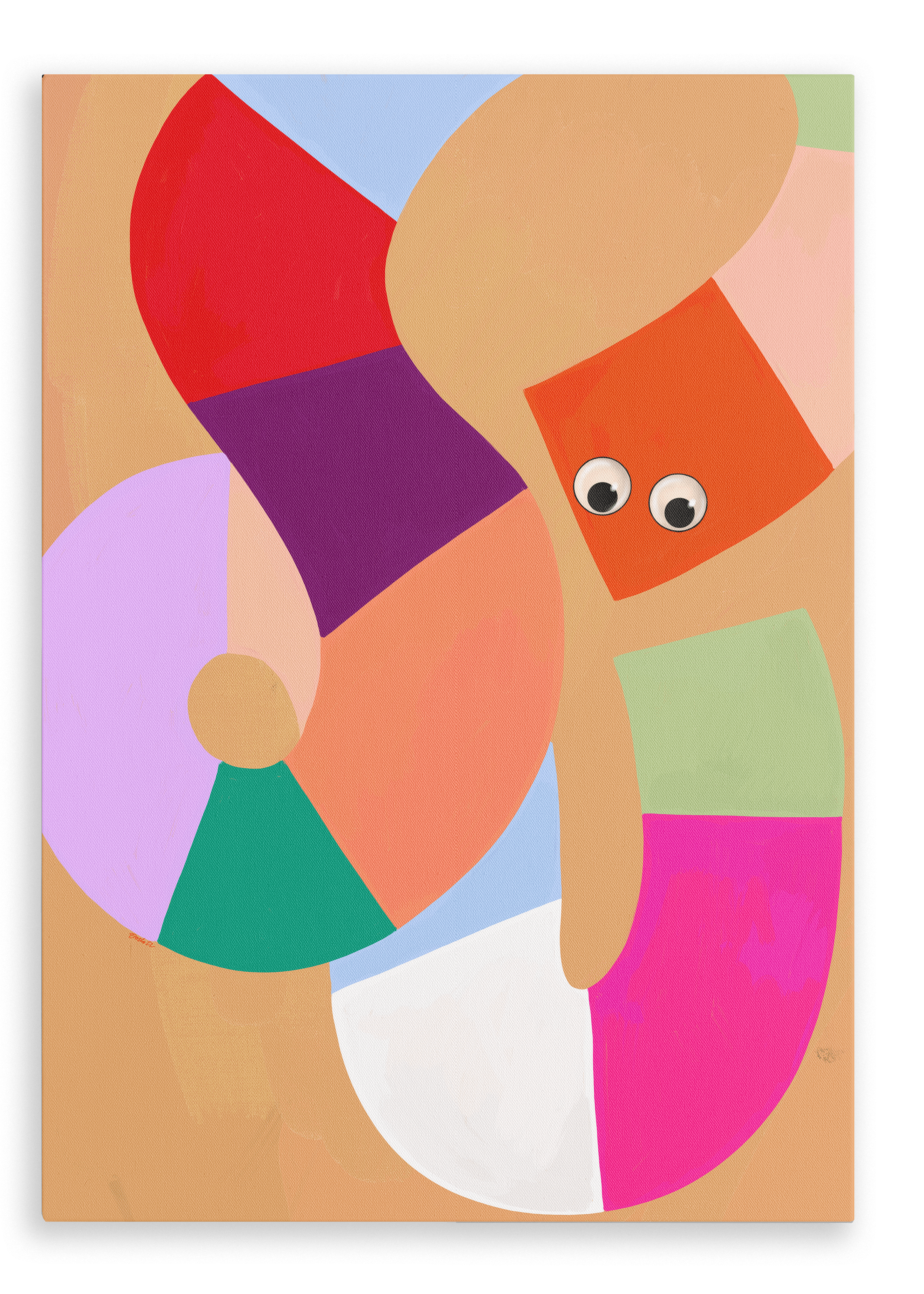 Jellysnakes Berry Yoghurt Giclée Canvas Print Jellysnakes 28"x40"(70x100 cm) Canvas Print