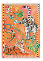 Rayures Sauvages Matte Canvas Print Aventures Des Créatures 28"x40"(70x100 cm) Canvas Print