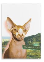 Highland Coo Matte Canvas Print Cat Cafe 28"x40"(70x100 cm) Canvas Print