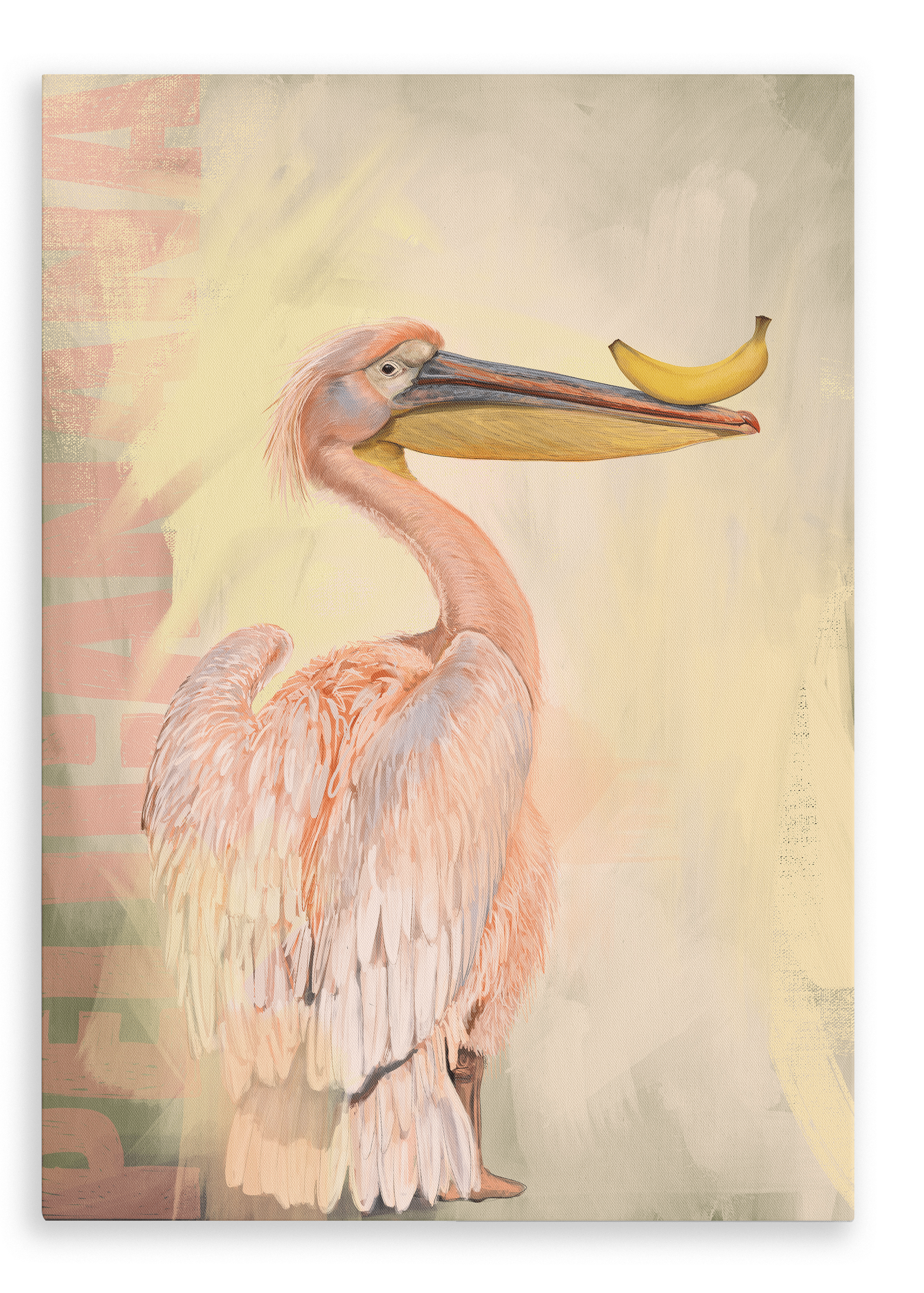 Pelicanana Canvas Print Food Fur & Feathers 28"x40"(70x100 cm) Canvas Print