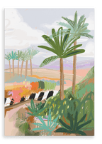 Morning Walk Giclée Canvas Print Palmy Days 28"x40"(70x100 cm) Canvas Print