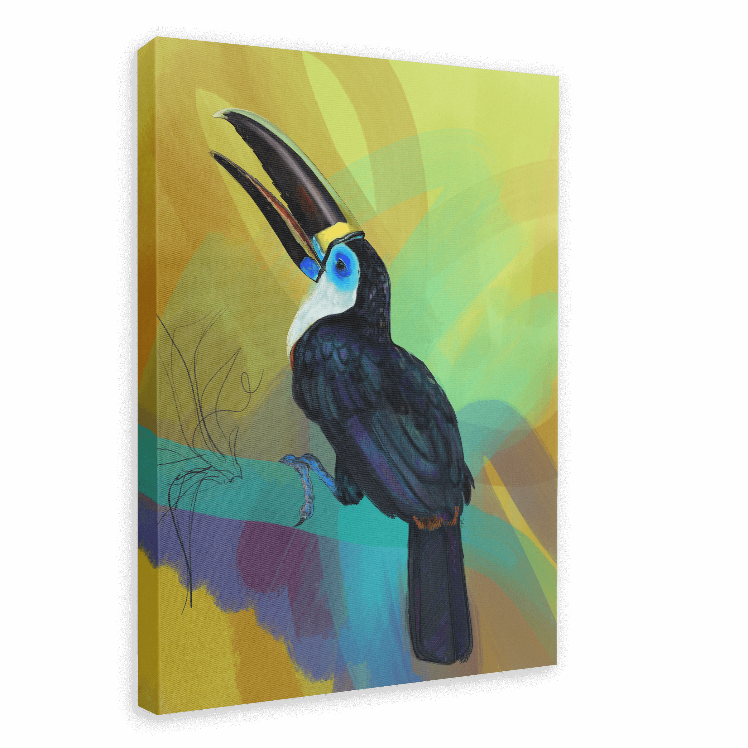 Dusk Requiem Canvas Print Night Flight 28"x40"(70x100 cm) Canvas Print