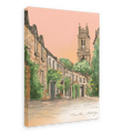 Circus Lane Edinburgh Canvas Print Essential Edinburgh 28"x40"(70x100 cm) Canvas Print