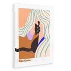 Surprise Savagery Matte Canvas Print Cat Cave Antics 28"x40"(70x100 cm) Canvas Print