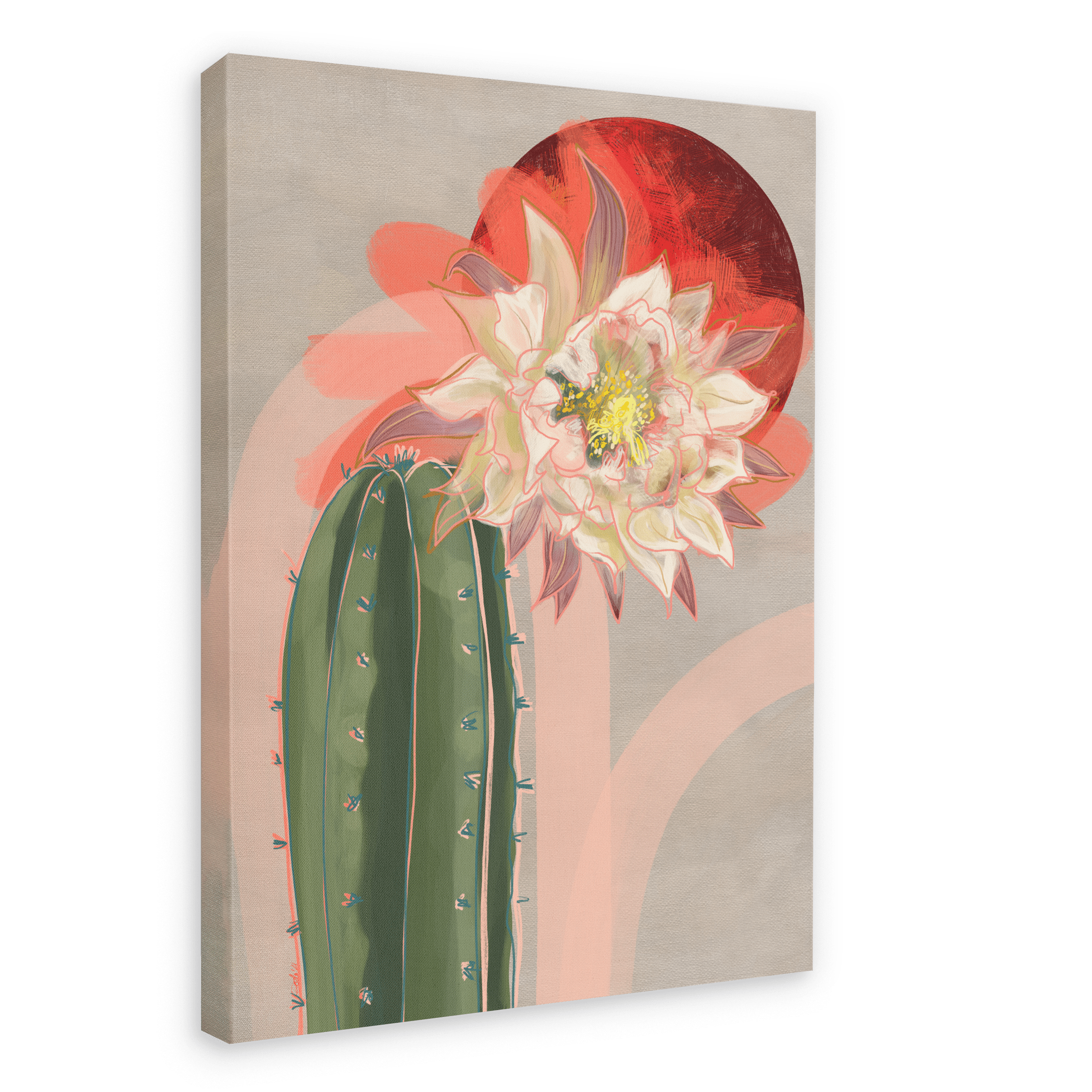 Bloodmoon Bloom Canvas Print Heat Flares 28"x40"(70x100 cm) Canvas Print