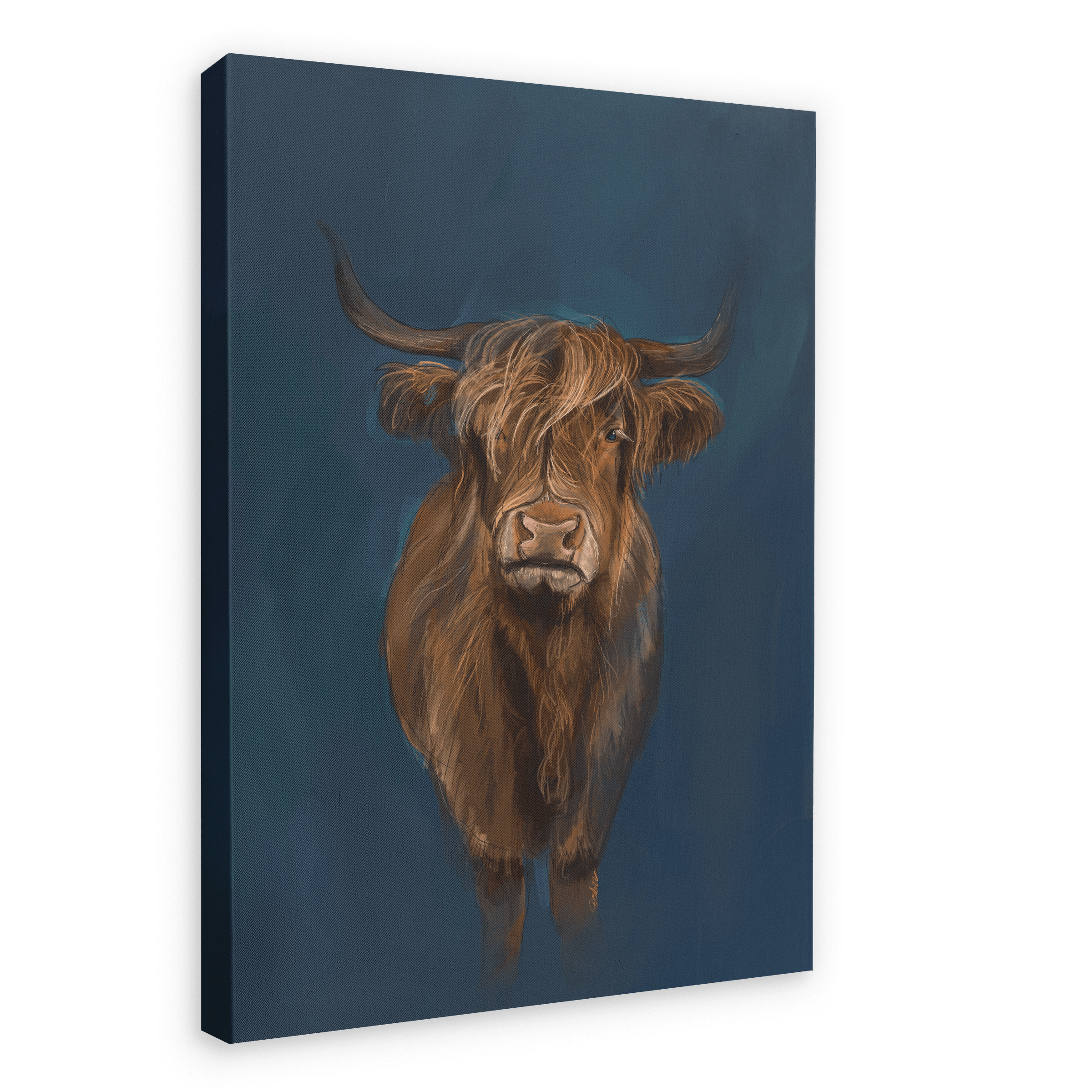 Kyloe Giclée Canvas Print Food Fur & Feathers 28"x40"(70x100 cm) Canvas Print
