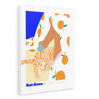 Content Contortions Matte Canvas Print Cat Cave Antics 28"x40"(70x100 cm) Canvas Print