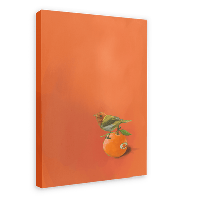 Tangerine Tanager Giclée Canvas Print Sticky Beaks 28"x40"(70x100 cm) Canvas Print