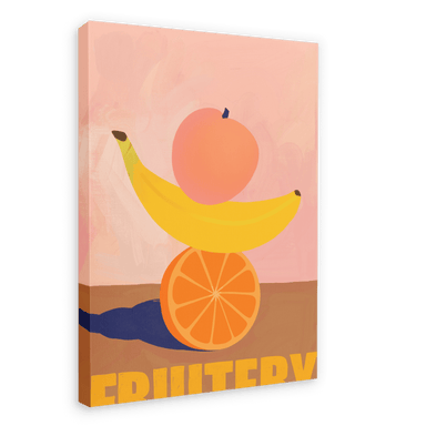Fruitery Totem Yellow Canvas Print Intercontinental Fruitery 28"x40"(70x100 cm) Canvas Print
