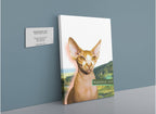 Highland Coo Matte Canvas Print Cat Cafe 28"x40"(70x100 cm) Canvas Print